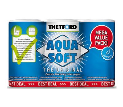Aqua Soft Mega Value Pack toalettpapir 6 ruller