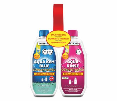 Duo-pack Aqua Kem Blue eukalyptus & Aqua Rinse 0,78 l