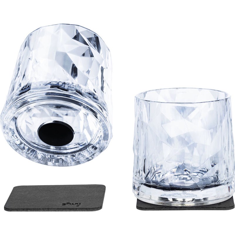 Magnetisk glass - Whiskeyglass High Tech 25 cl pk a 2 stk