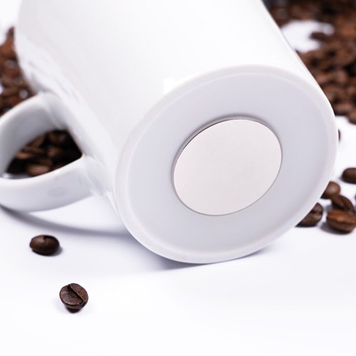 Magnetisk kaffekrus - Porselen 27 cl m/sorte magnetpads pk a 2 stk