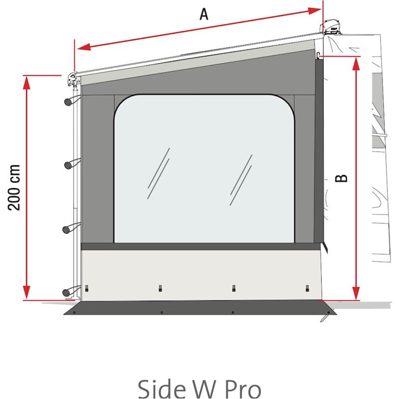 Side W Pro Sidevegg F80 L XL
