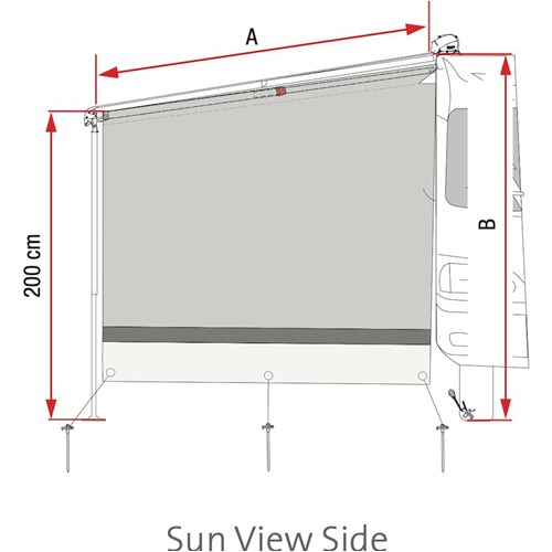 Sun View Side Sidevegg F80 L