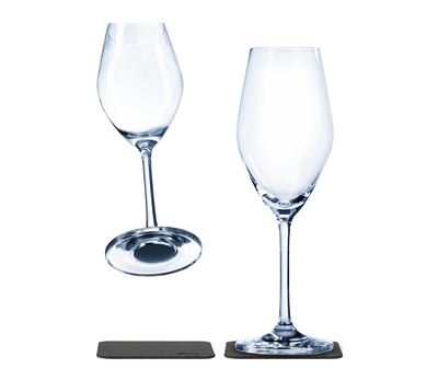 Magnetisk glass - Krystall champagneglass m/stett 25 cl pk a 2 stk