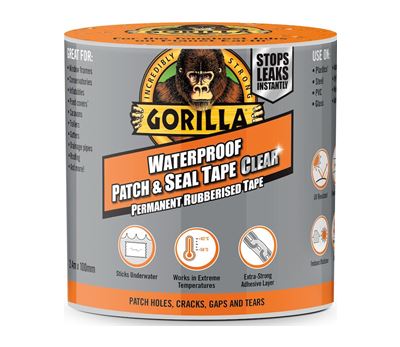 Gorilla Tape Waterproof Patch & Seal Clear 240 x 10 cm