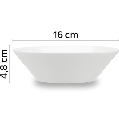 Magnetisk Bolle - Porselen &#216; 16 cm hvit 2 stk 