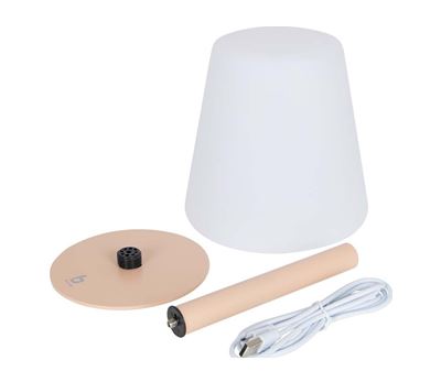 Bordlampe Piana Pastel LED Hvit/Rosa