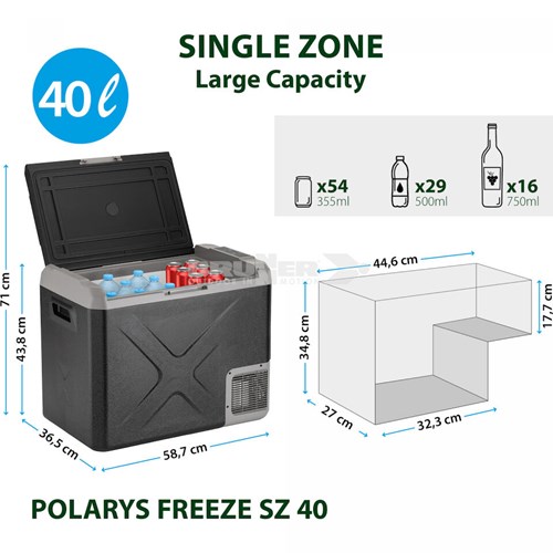 Kj&#248;leboks Polarys Freeze SZ Kompressor 40 L