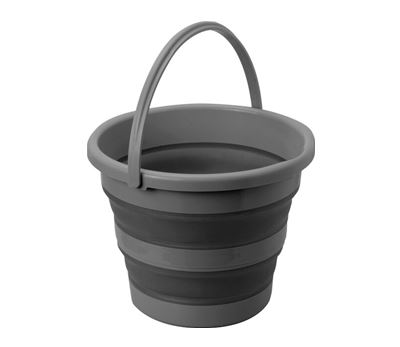 Vaskebøtte Drum Fold-Away sammenleggbar 10 l grå